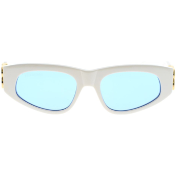 Hodinky & Bižuterie Ženy sluneční brýle Balenciaga Occhiali da Sole  BB0095S 004 Bílá