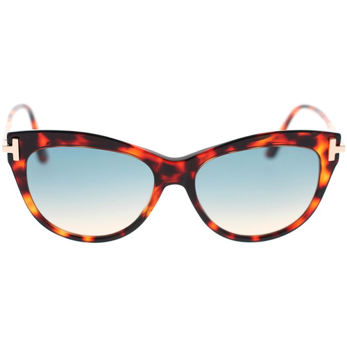 Hodinky & Bižuterie sluneční brýle Tom Ford Occhiali da Sole  Kira FT0821 55P Hnědá