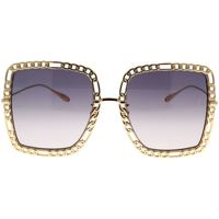 Hodinky & Bižuterie Ženy sluneční brýle Gucci Occhiali da Sole  con catena GG1033S 002 Zlatá