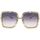 Hodinky & Bižuterie Ženy sluneční brýle Gucci Occhiali da Sole  con catena GG1033S 002 Zlatá