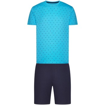 Textil Muži Pyžamo / Noční košile Esotiq & Henderson Pánské pyžamo 38872 Leaf blue 