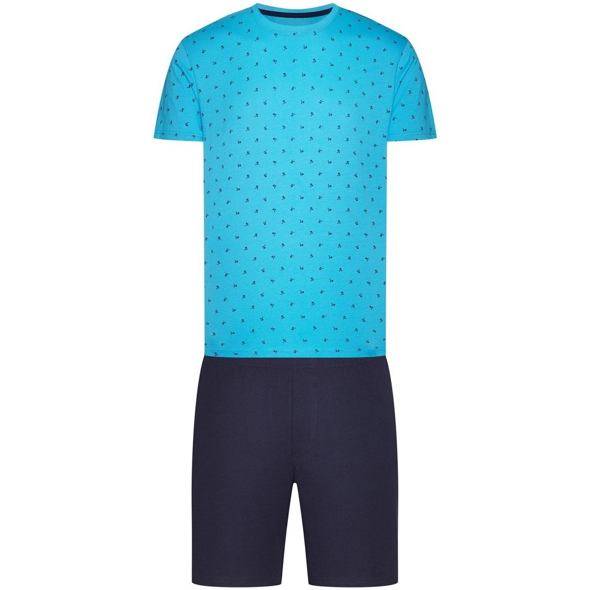 Textil Pyžamo / Noční košile Esotiq & Henderson Pánské pyžamo 38872 Leaf blue 
