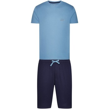 Textil Pyžamo / Noční košile Esotiq & Henderson Pánské pyžamo 38881 Duty blue 