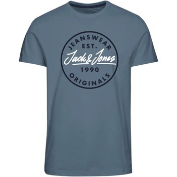 Textil Chlapecké Trička s krátkým rukávem Jack & Jones CAMISETA JACK & JONES 12190364 Modrá
