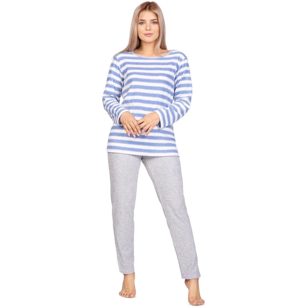 Textil Ženy Pyžamo / Noční košile Regina Dámské pyžamo 975 blue 