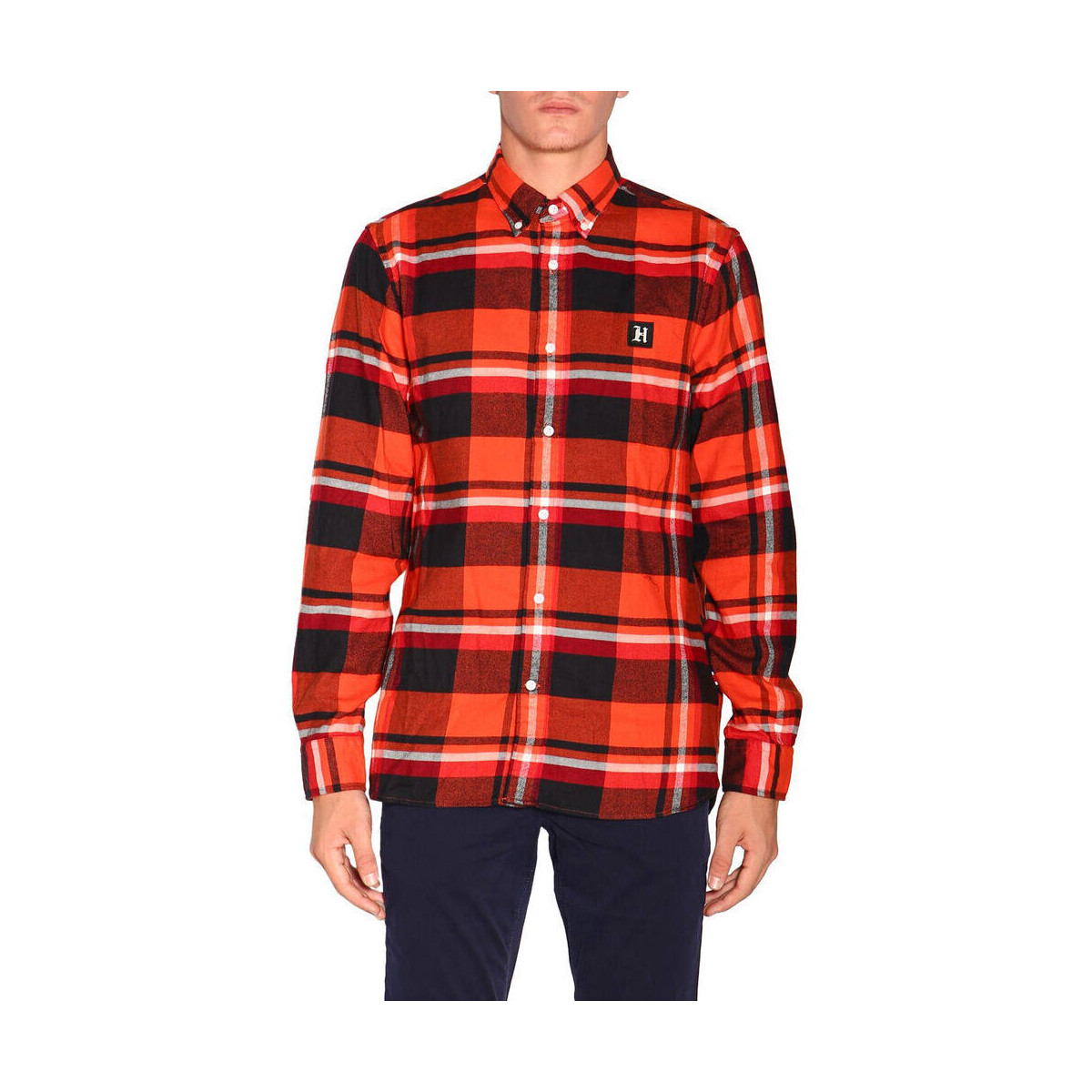 Textil Muži Košile s dlouhymi rukávy Tommy Hilfiger - mw0mw12110 Červená