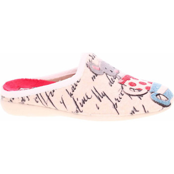 Boty Ženy Pantofle Medi Line Dámské domácí pantofle  5043-021 rojo Béžová