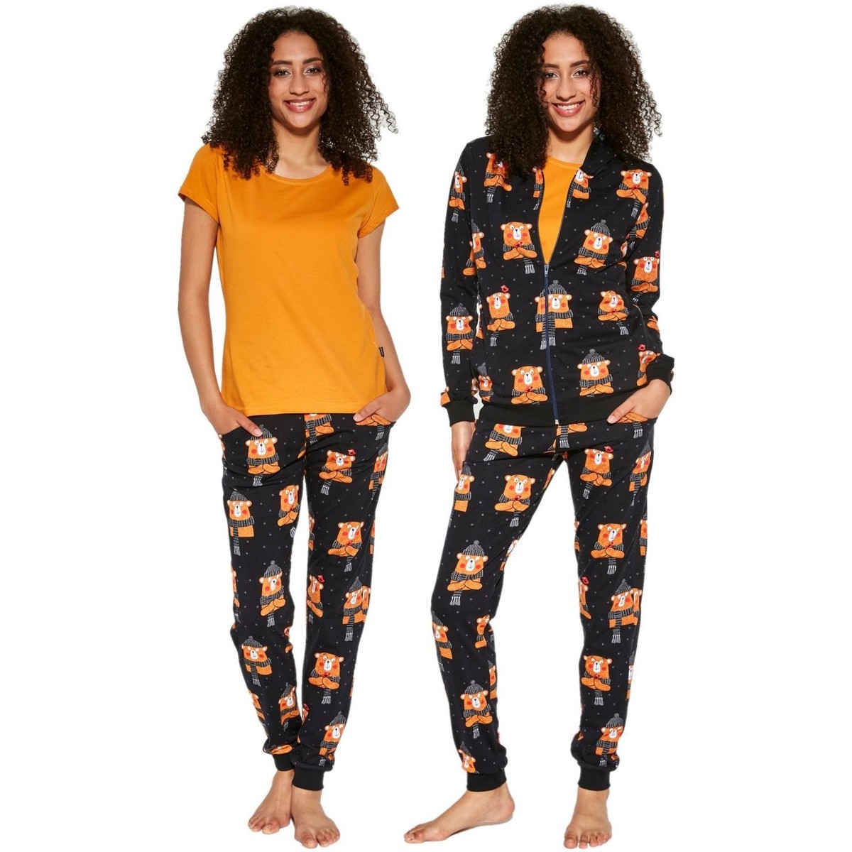 Levně Cornette Pyžamo / Noční košile Dámské pyžamo 465/292 Bear 2 ruznobarevne