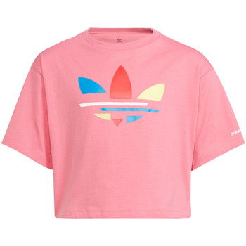 Textil Děti Trička s krátkým rukávem adidas Originals H32350 Růžová
