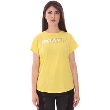 Textil Ženy Trička s krátkým rukávem Freddy F1WFTT2 Žlutá
