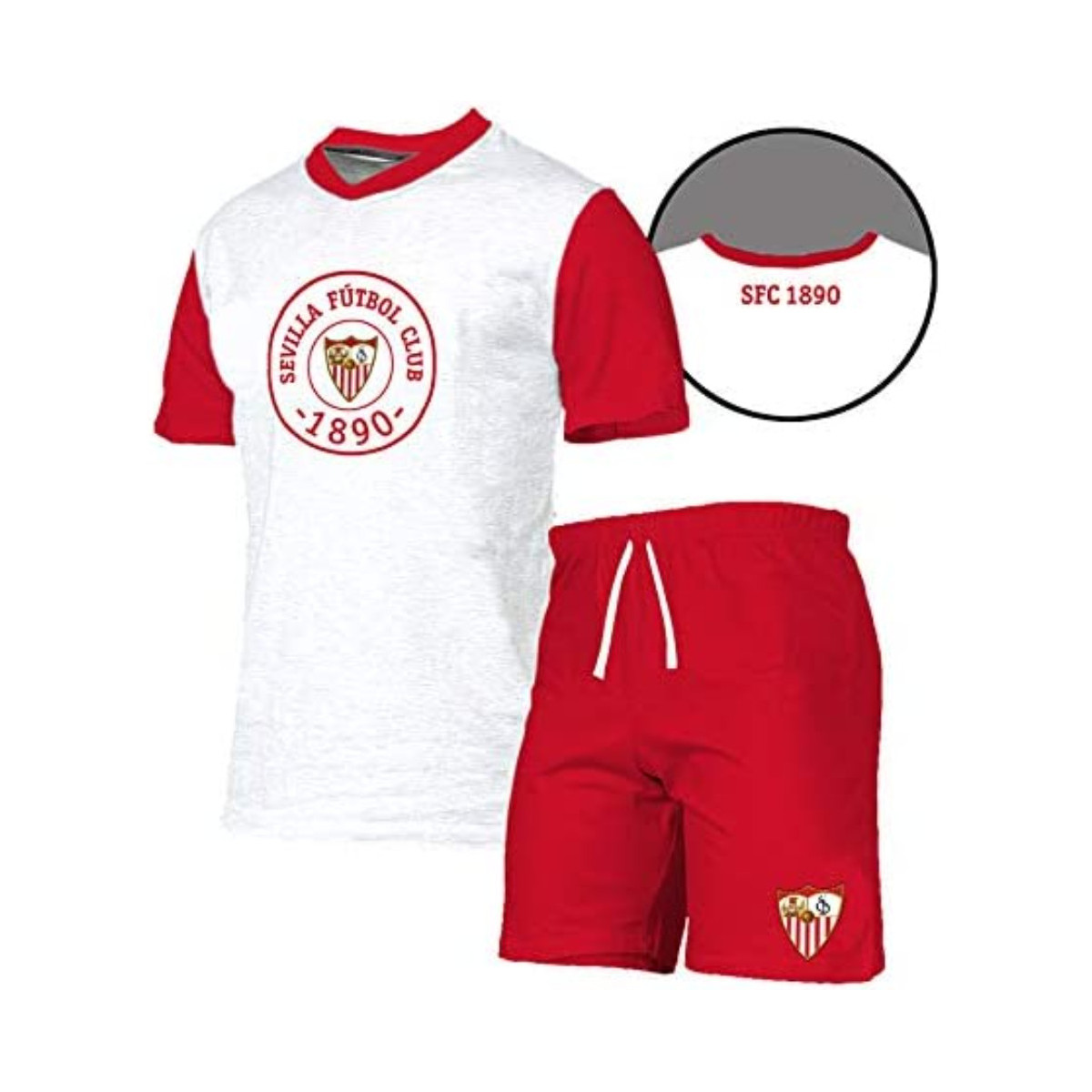Levně Sevilla Futbol Club Pyžamo / Noční košile 69254 Bílá