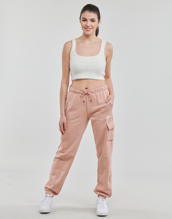 Textil Ženy Teplákové kalhoty Nike Mid-Rise Cargo Pants Růžová / Bílá