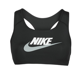 Nike Sportovní podprsenky Swoosh Medium-Support Non-Padded Graphic Sports Bra - Černá