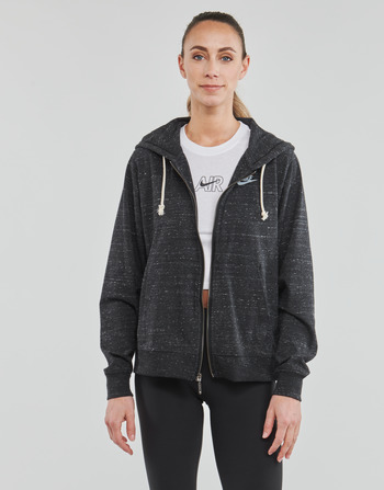 Textil Ženy Mikiny Nike Full-Zip Hoodie Černá / Bílá