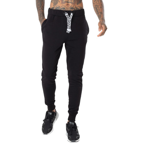 Textil Muži Teplákové kalhoty Justhype Ltd Drawcord Joggers Černá