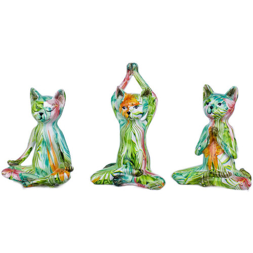Bydlení Sošky a figurky Signes Grimalt Obrázek Kočka 3 Undiades Zelená