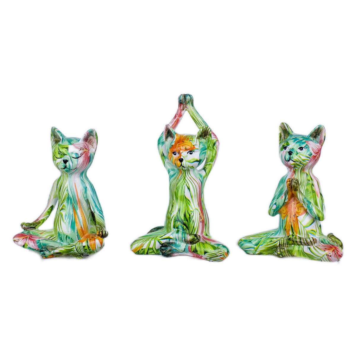 Bydlení Sošky a figurky Signes Grimalt Obrázek Kočka 3 Undiades Zelená