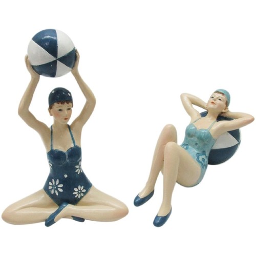 Bydlení Sošky a figurky Signes Grimalt Dívka Postava Sedící 2 Jednotky Modrá