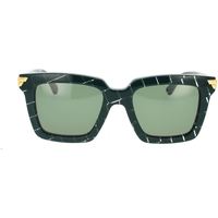 Hodinky & Bižuterie Ženy sluneční brýle Bottega Veneta Occhiali da Sole  BV1005S 008 Green Zelená
