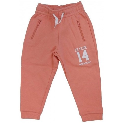 Textil Dívčí Kalhoty adidas Originals Originals Logo Oranžová