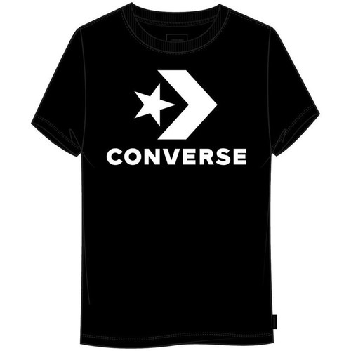 Textil Ženy Trička s krátkým rukávem Converse Star Chevron Center Front Černá