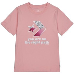 Textil Ženy Trička s krátkým rukávem Converse Traibazer Graphic Tee Růžová