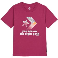 Textil Ženy Trička s krátkým rukávem Converse Traibazer Graphic Tee Růžová