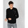 Textil Muži Svetry Les Hommes LKK103-606U | Fit Jumper In Fine Gage Pocket With Zip Černá