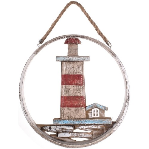 Bydlení Sošky a figurky Signes Grimalt Ornament Stěna Lighthouse. Červená