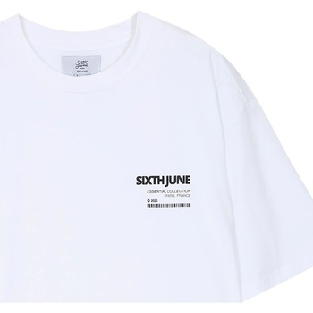 Textil Muži Trička s krátkým rukávem Sixth June T-shirt  Barcode Bílá
