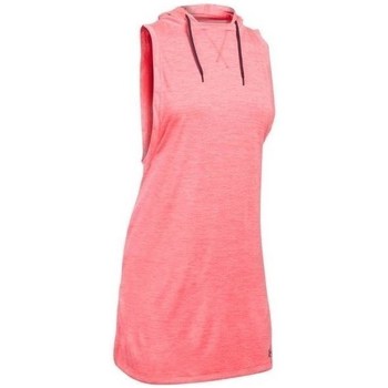 Textil Ženy Trička s krátkým rukávem Under Armour Koszulka Damska Tech Hooded Tunik Twist Różowy Růžová