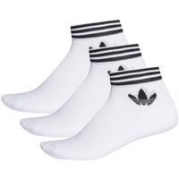 Spodní prádlo Ponožky adidas Originals adidas Trefoil Ankle Socks 3 Pairs Bílá