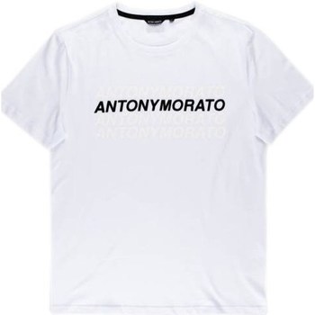 Textil Muži Trička s krátkým rukávem Antony Morato Tshirt Męski Super Slim Fit White Bílá