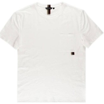 Textil Muži Trička s krátkým rukávem Antony Morato Tshirt Męski Regular Fit Cream Bílá