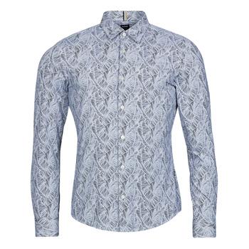 Textil Muži Košile s dlouhymi rukávy BOSS Ronni_F Modrá
