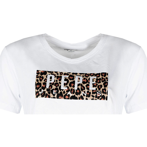 Textil Ženy Trička s krátkým rukávem Pepe jeans PL504996 | Cristinas Bílá