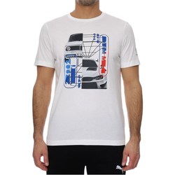 Textil Muži Trička s krátkým rukávem Puma Bmw Motorsport Graphic Tee Bílé, Černé