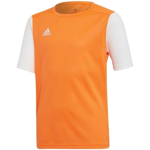 Textil Chlapecké Trička s krátkým rukávem adidas Originals Junior Estro 19 Oranžové, Bílé