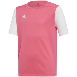 Textil Chlapecké Trička s krátkým rukávem adidas Originals Junior Estro 19 Růžové, Bílé