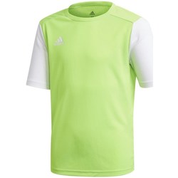 Textil Chlapecké Trička s krátkým rukávem adidas Originals Junior Estro 19 Bílé, Zelené