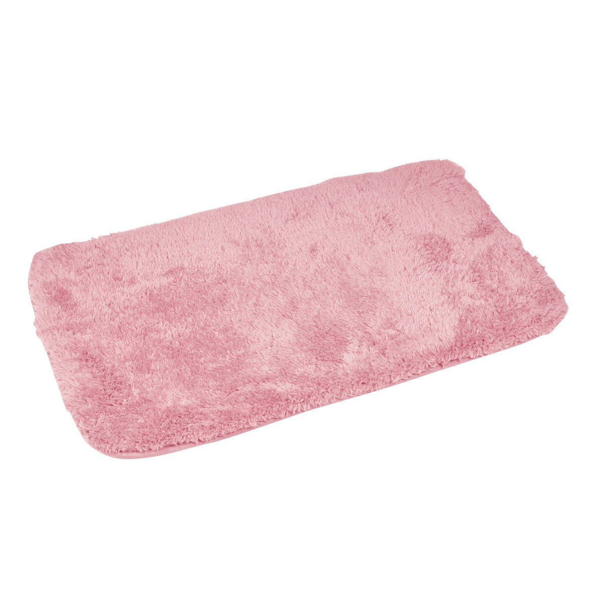 Levně Douceur d intérieur Koupelnová rohož TAPIS DE BAIN 50 x 80 CM MICROFIBRE UNIE SOFTNESS ROSE POUDRE Růžová
