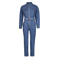Textil Ženy Overaly / Kalhoty s laclem Betty London  Modrá