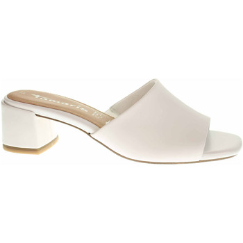 Boty Ženy Pantofle Tamaris Dámské pantofle  1-27204-28 white leather Bílá