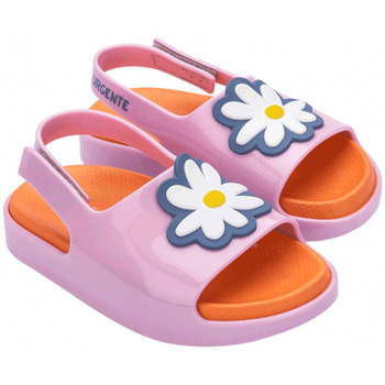 Boty Děti Sandály Melissa MINI  Cloud Slide + Fábula B - Pink Orange Růžová