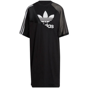 adidas Trička s krátkým rukávem adidas Adicolor Split Trefoil Tee Dress - Černá