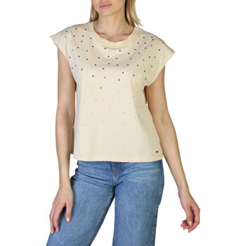 Textil Ženy Trička s krátkým rukávem Pepe jeans - clarisse_pl505168 Bílá