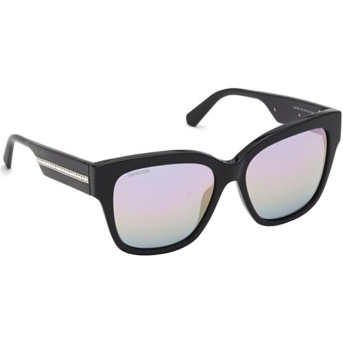 Hodinky & Bižuterie Ženy sluneční brýle Swarovski SK0305-01Z Černá
