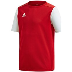 Textil Chlapecké Trička s krátkým rukávem adidas Originals JR Estro 19 Bílé, Červené