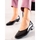 Boty Ženy Lodičky W. Potocki Stylové dámské černé  lodičky na plochém podpatku 