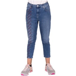 Textil Dívčí Rifle rovné Pepe jeans  Modrá